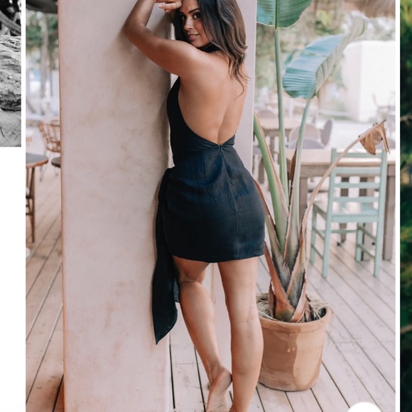 Phair black linen dress - Picture 3 of 7